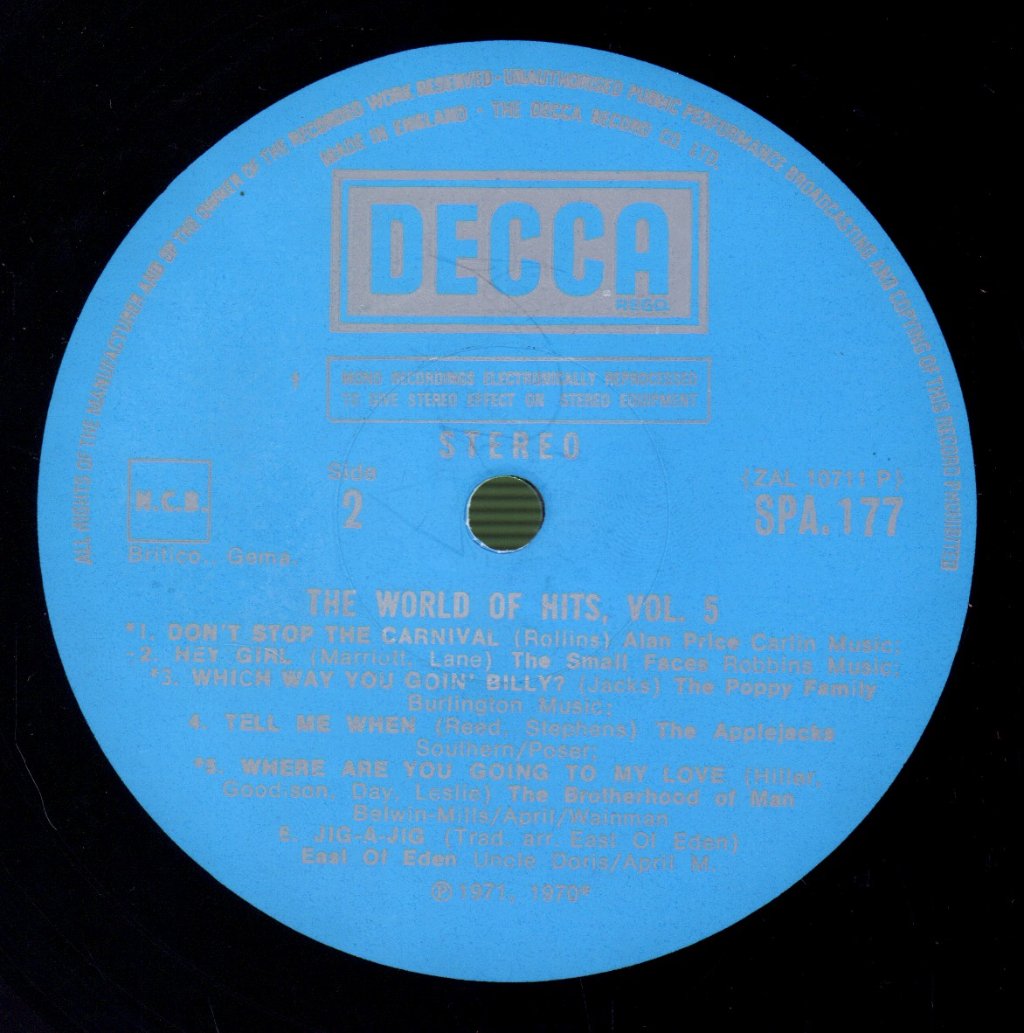 Various Artists - World Of Hits Vol 5 - Lp