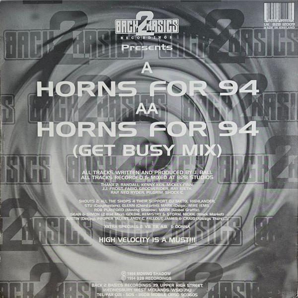 Back 2 Basics - Horns For 94 - 12 Inch