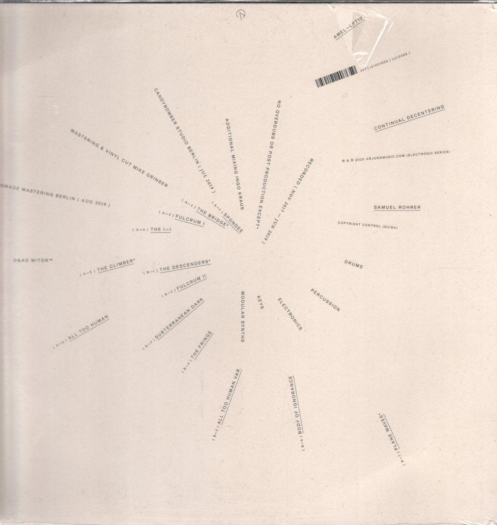 Samuel Rohrer - Continual Decentering - Lp