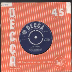 Kenneth McKellar - Loch Lomond - 7 Inch