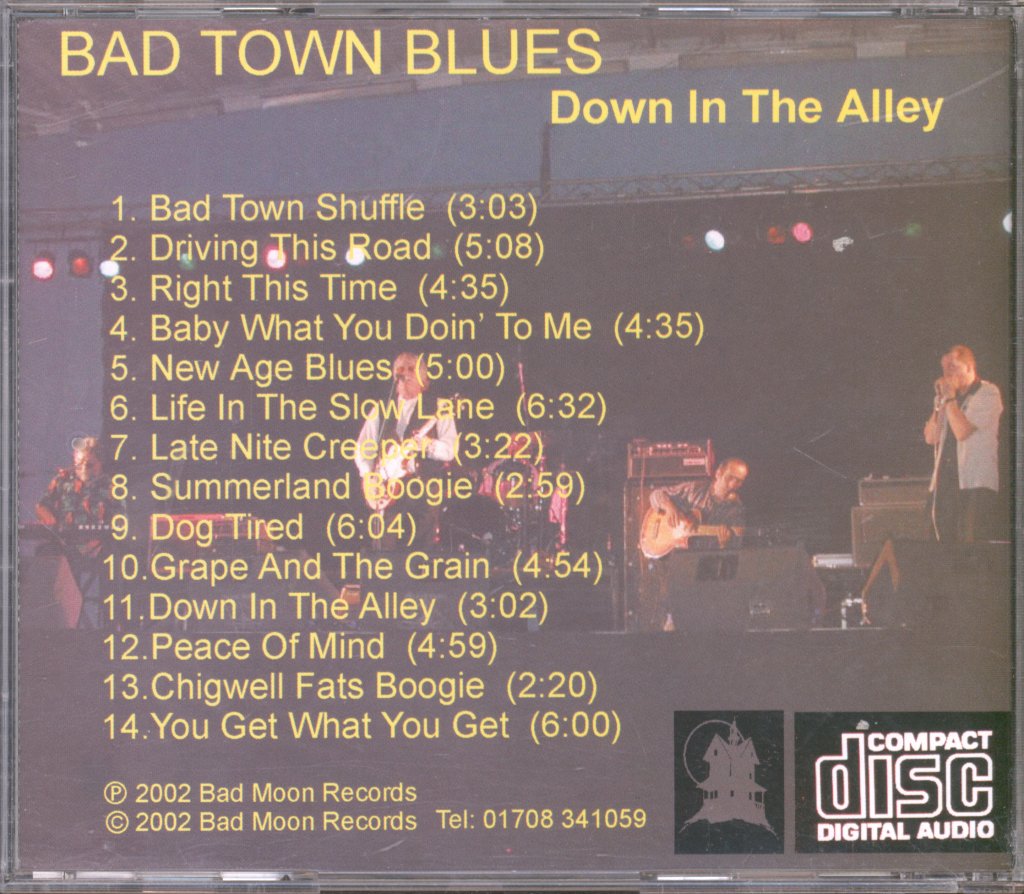 Down In The Alley - Bad Town Blues - Cd