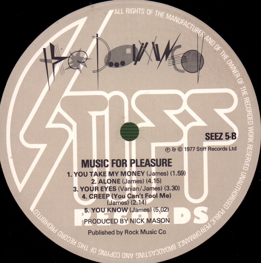 Damned - Music For Pleasure - Lp