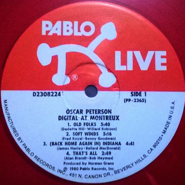 Oscar Peterson - Digital At Montreux - Lp