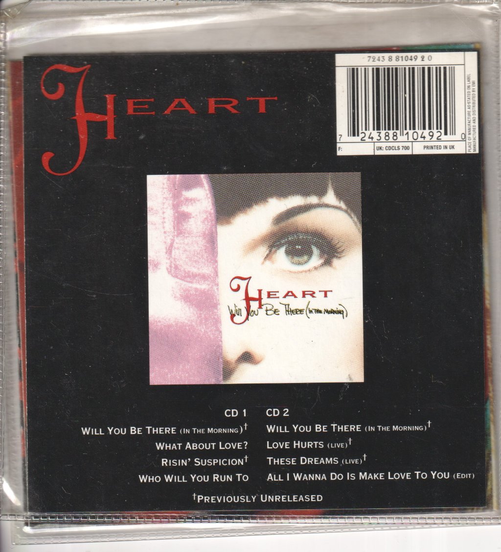 Heart - Will You Be There - Cd