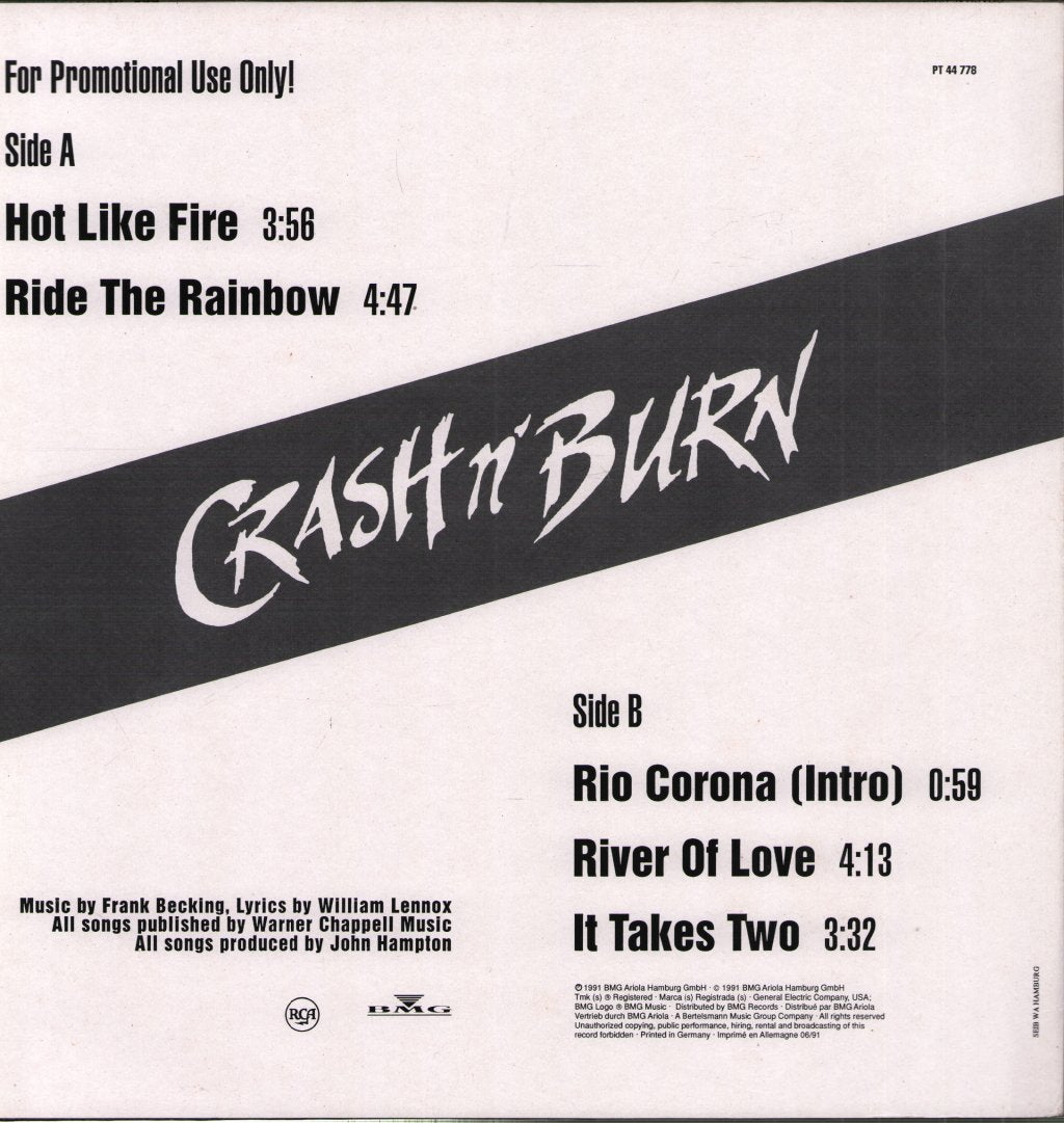 Crash N Burn - Hot Like Fire - 12 Inch