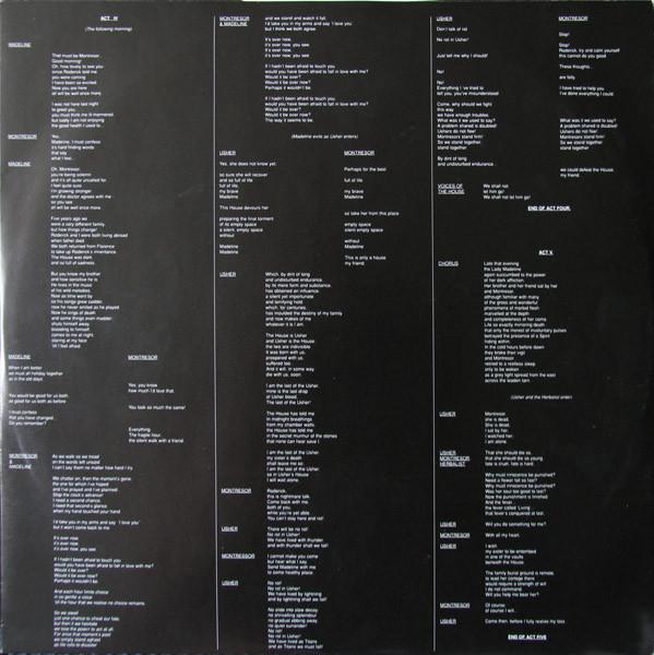 Peter Hammill - Fall Of The House Of Usher - Double Lp