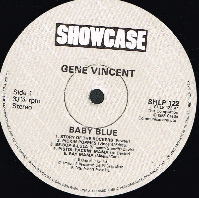 Gene Vincent - Baby Blue - Lp