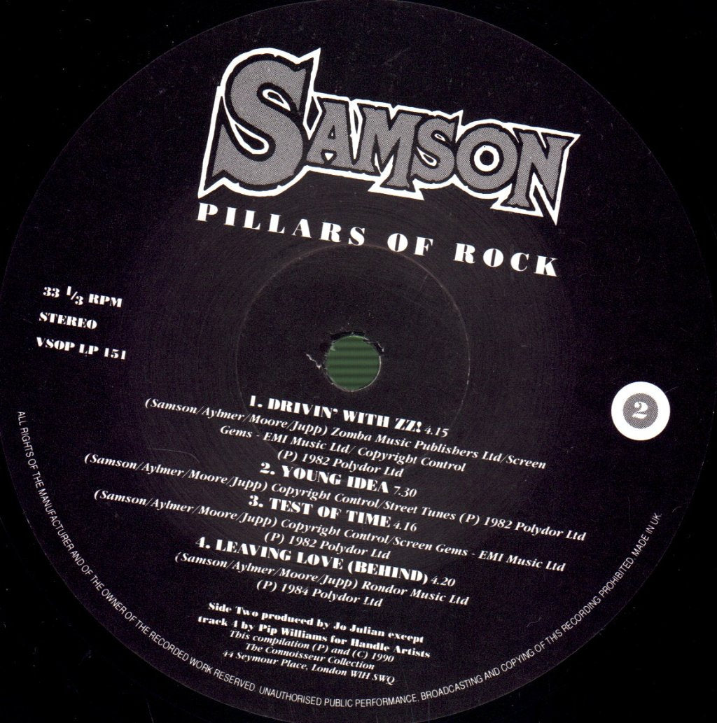Samson (Nwobhm/Metal Group) - Pillars Of Rock - Double Lp