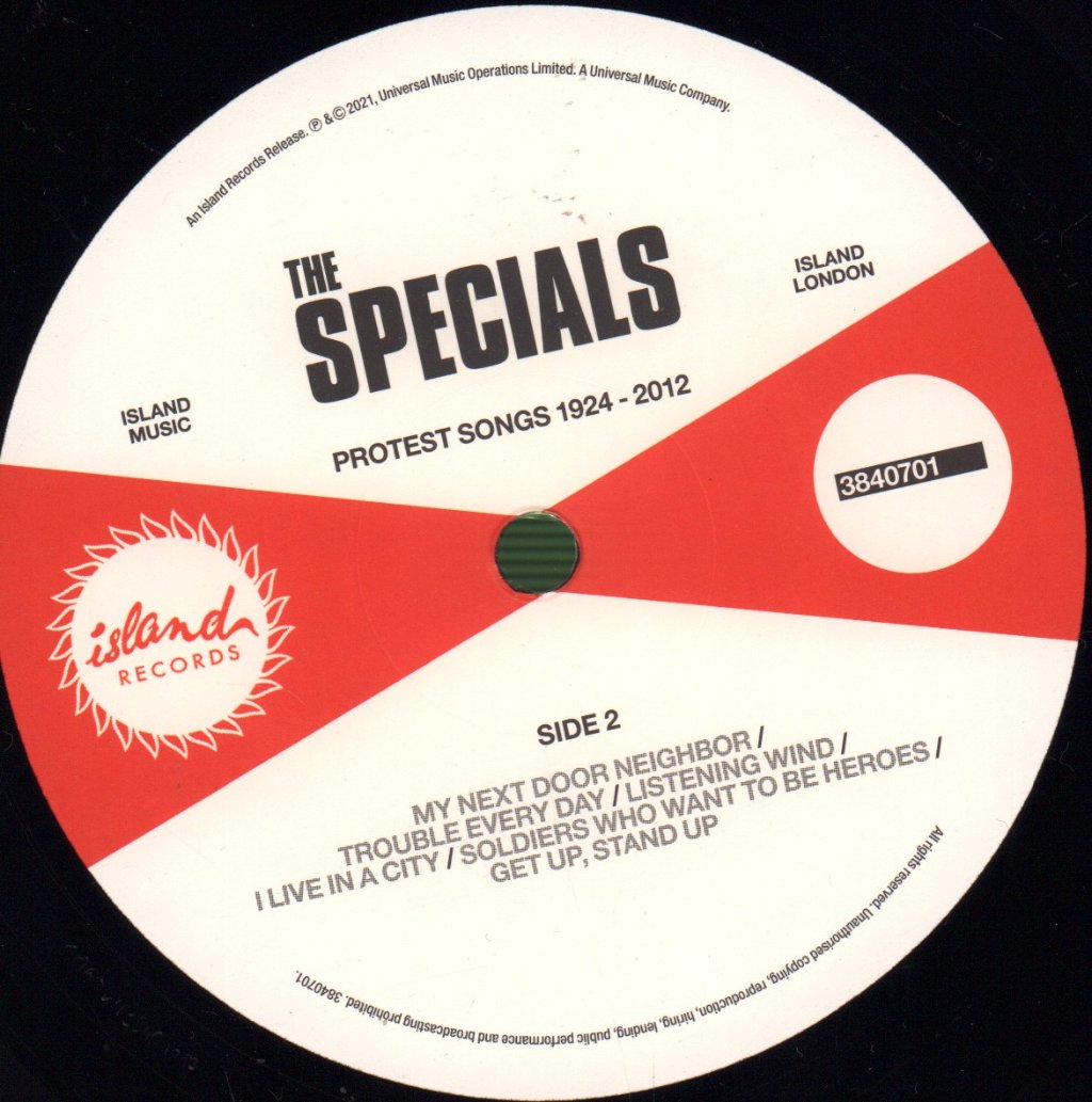 Specials - Protest Songs 1924-2012 - Lp