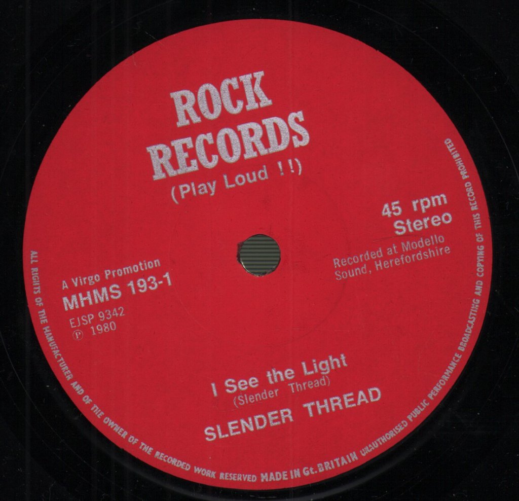 Slender Thread - I See The Light - 7 Inch