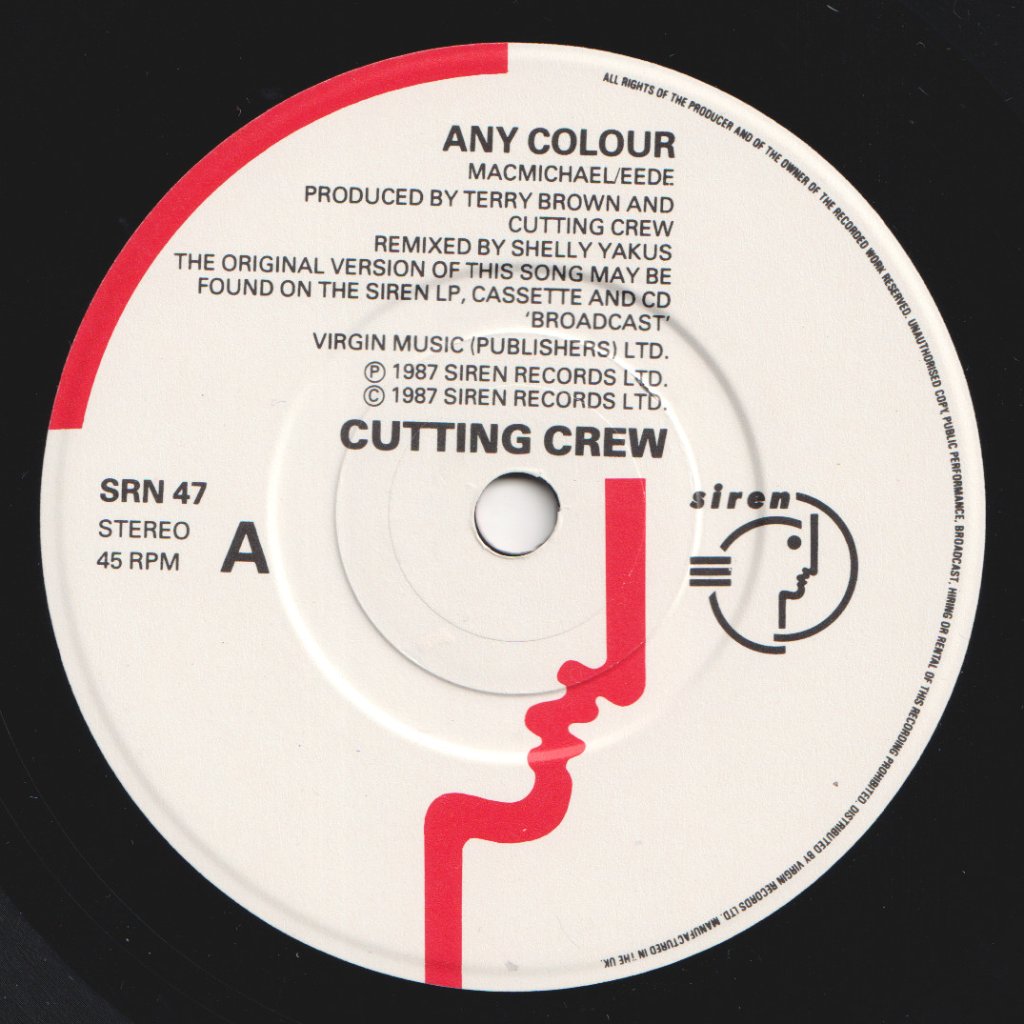 Cutting Crew - Any Colour - 7 Inch