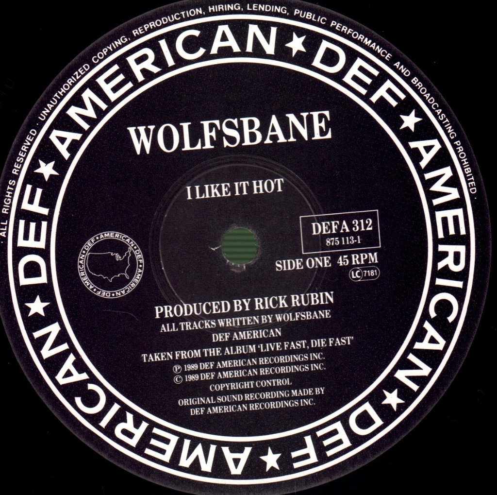 Wolfsbane - I Like It Hot - 12 Inch