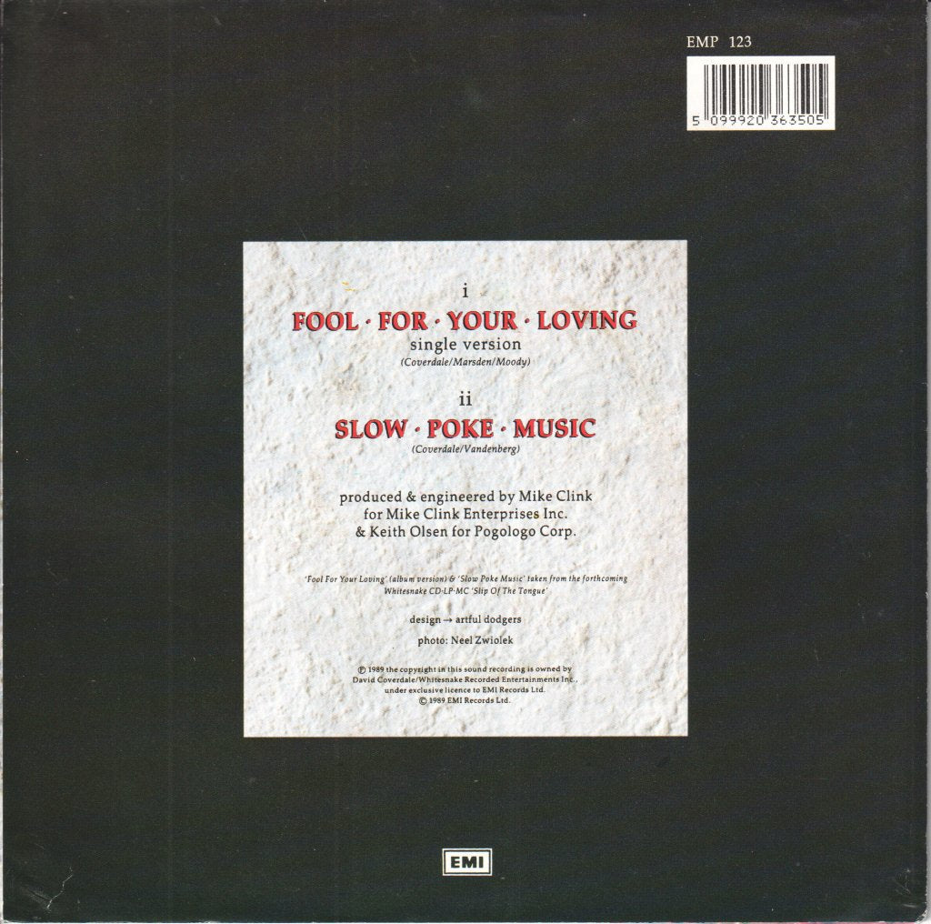 Whitesnake - Fool For Your Loving - 7 Inch