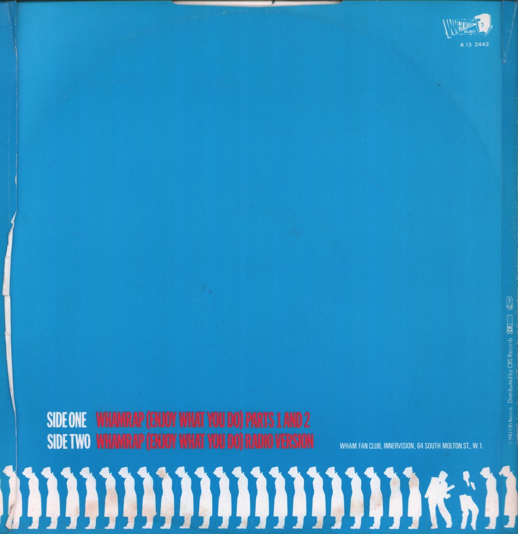 Wham! - Wham Rap! (Enjoy What You Do) (U.S. Re-Mix) (Parts 1 And 2) - 12 Inch