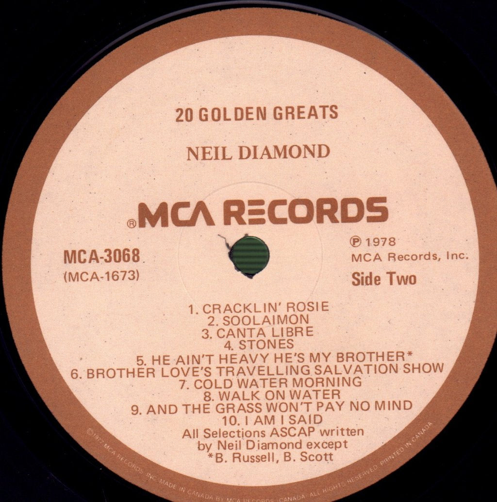 Neil Diamond - 20 Golden Greats - Lp
