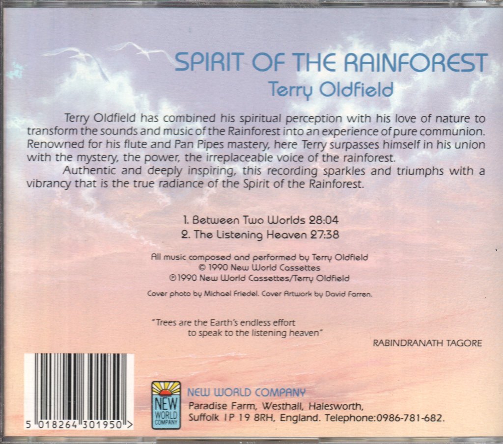 Terry Oldfield - Spirit Of The Rainforest - Cd