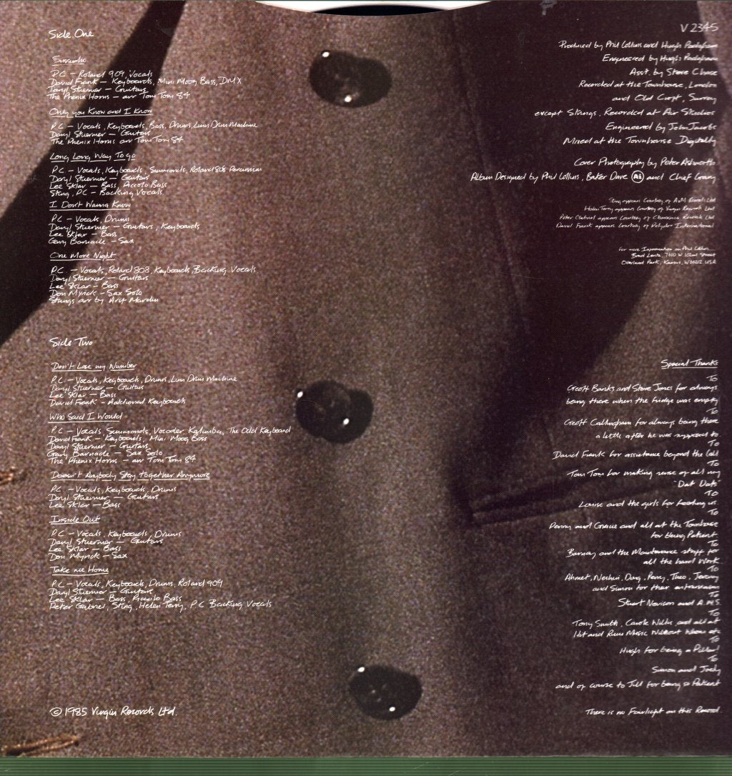 Phil Collins - No Jacket Required - Lp