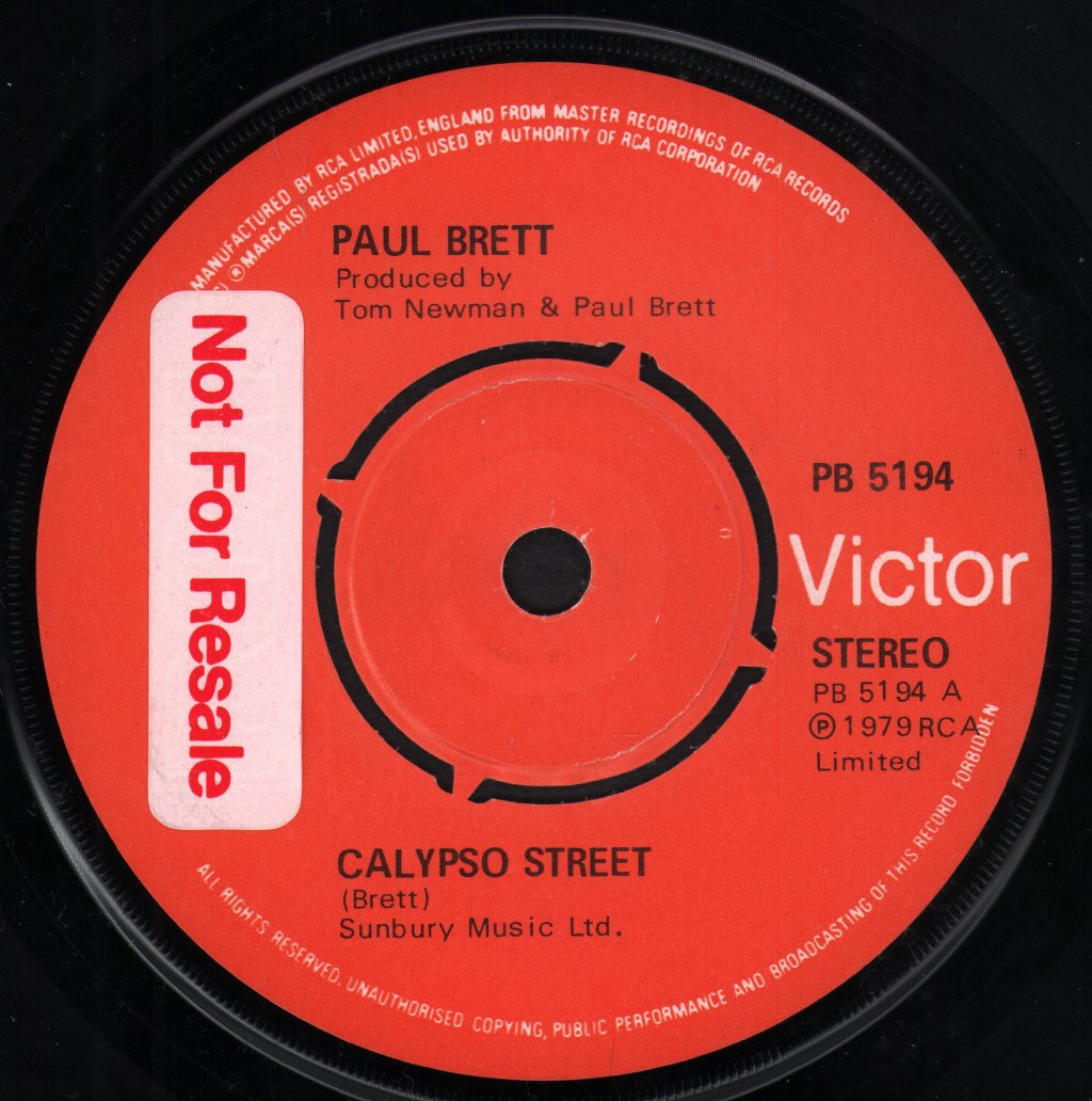 Paul Brett - Calypso Street - 7 Inch