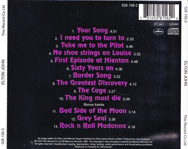 Elton John - Elton John - Cd