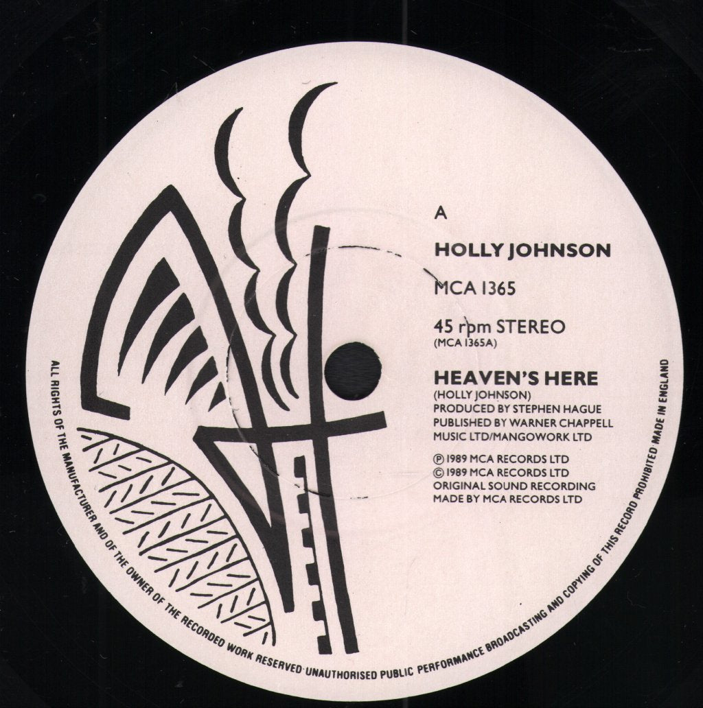 Holly Johnson - Heaven's Here - 7 Inch
