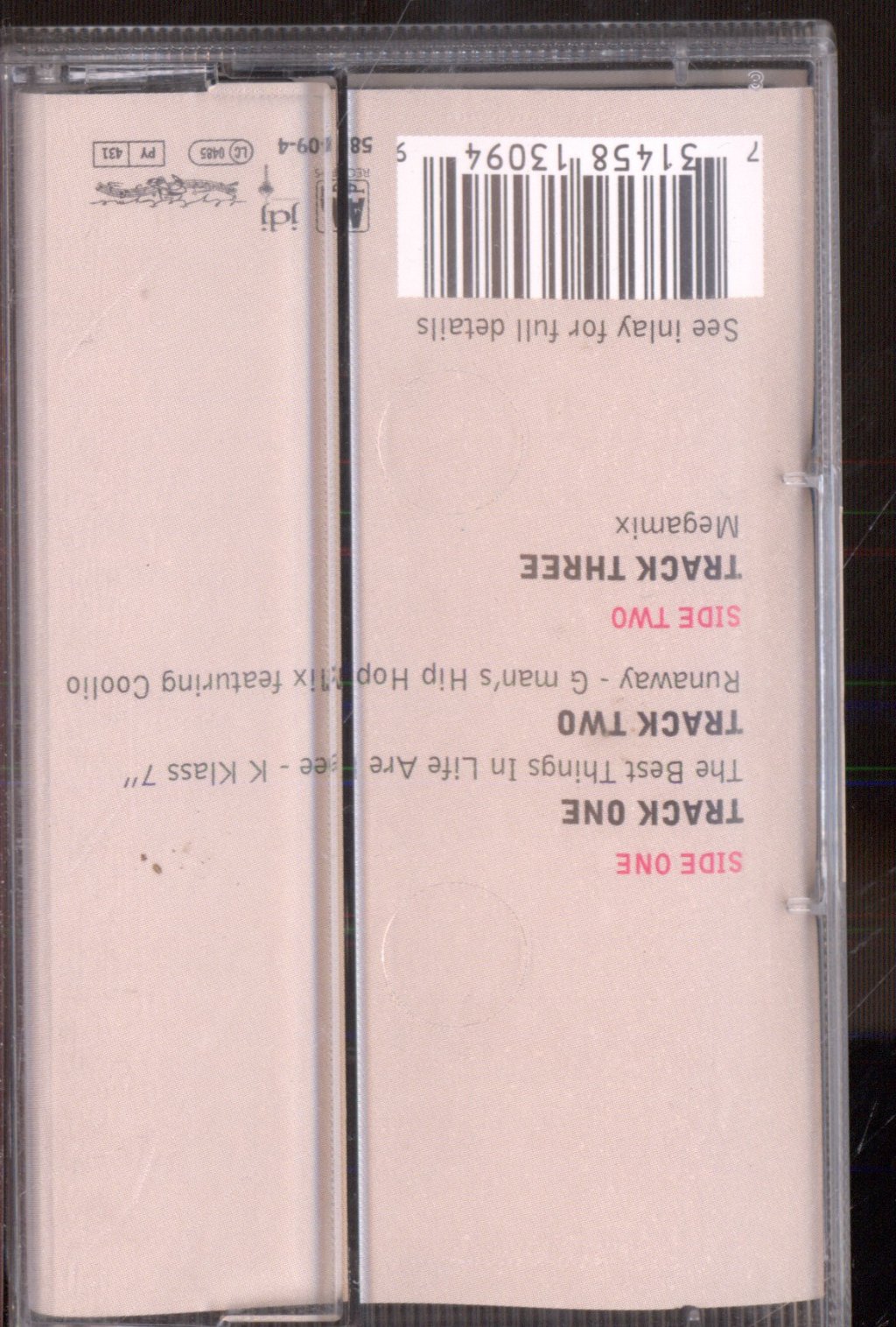 Luther Vandross And Janet Jackson - Best Things In Life Are Free - Cassette