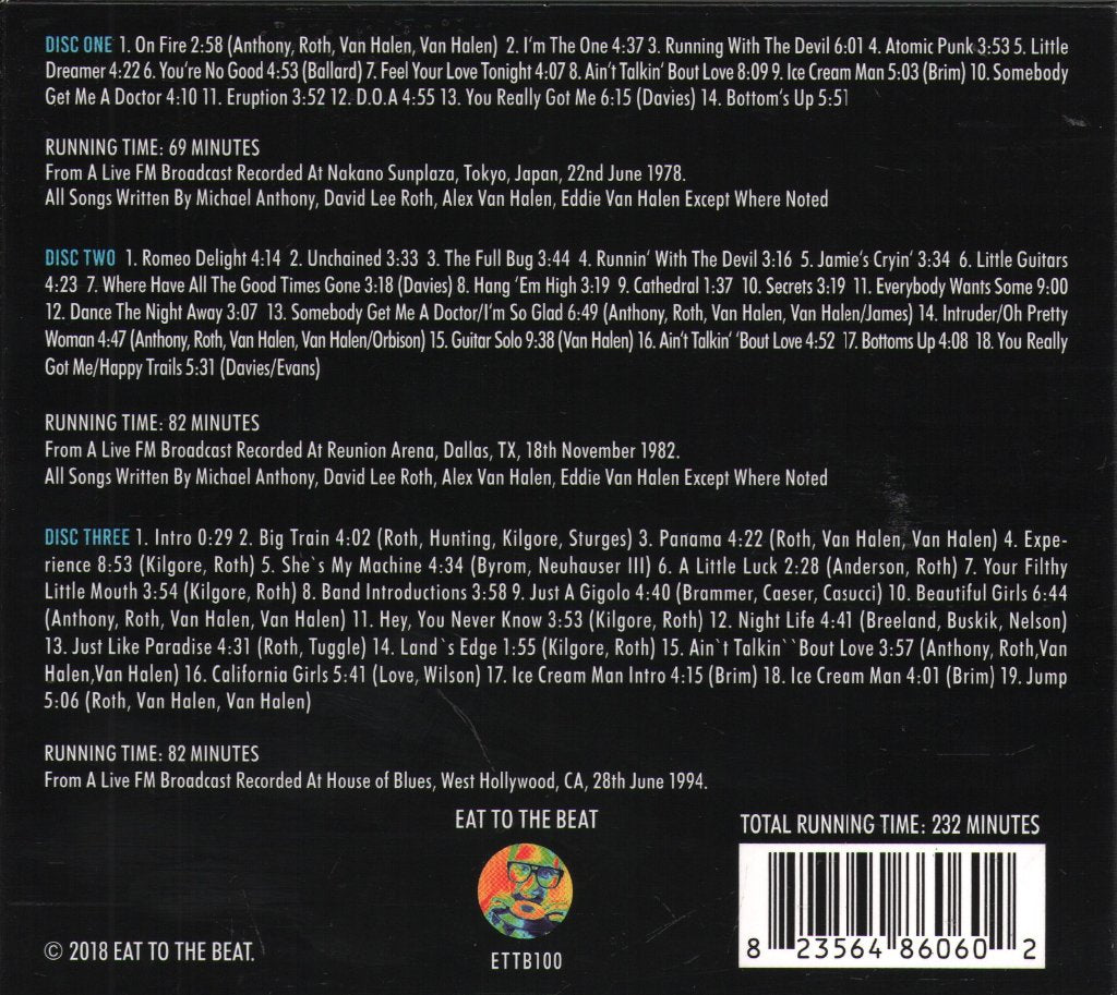 Van Halen - Transmission Impossible: Legendary FM Radio Broadcasts - Cd Set