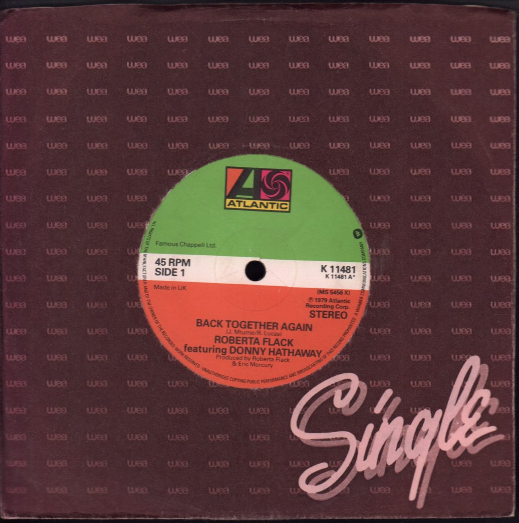 Roberta Flack And Donny Hathaway - Back Together Again - 7 Inch