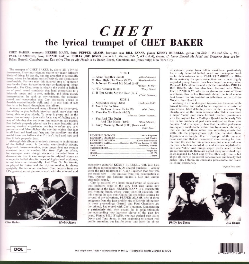 Chet Baker - Chet - Lp