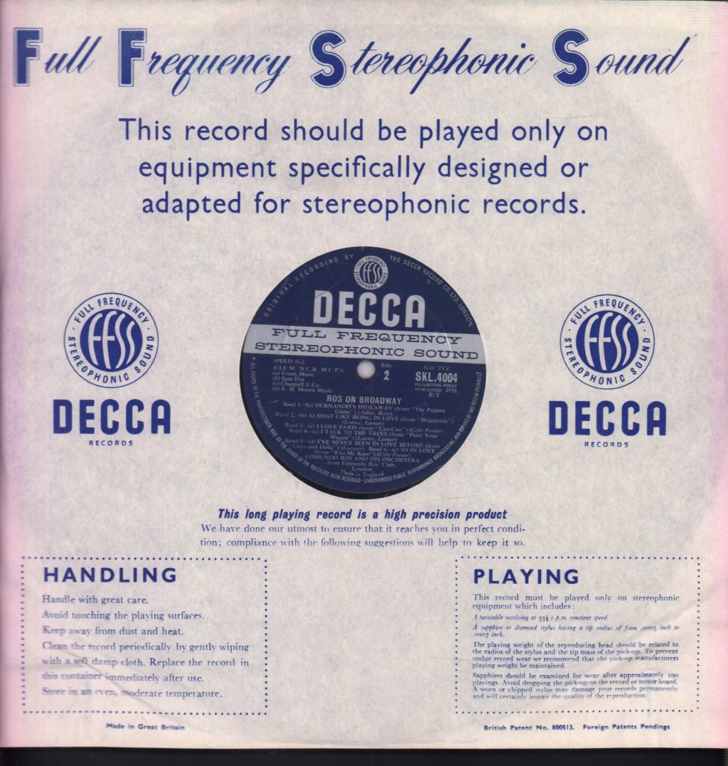 Edmundo Ros And His Orchestra - Ros On Broadway - Lp