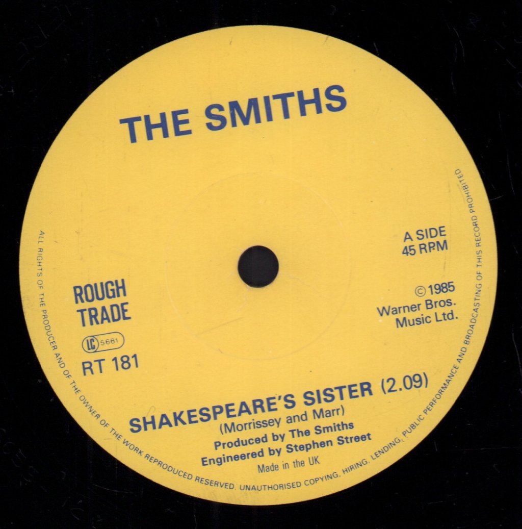 Smiths - Shakespeare's Sister - 7 Inch