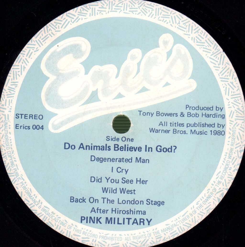 Pink Military - Do Animals Believe In God - Lp