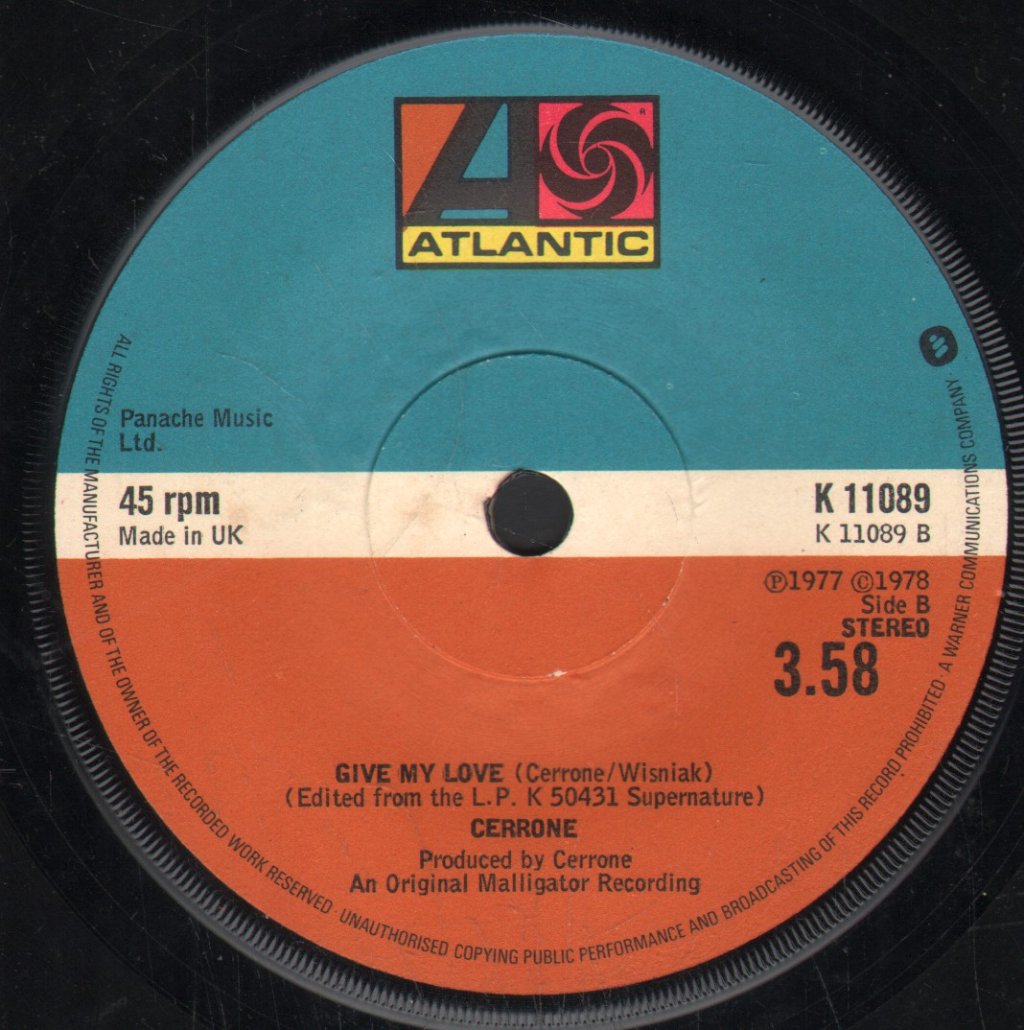 Cerrone - Supernature - 7 Inch