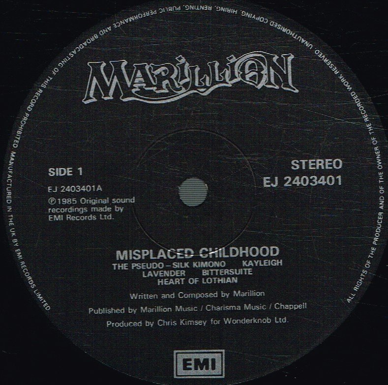 Marillion - Misplaced Childhood - Lp