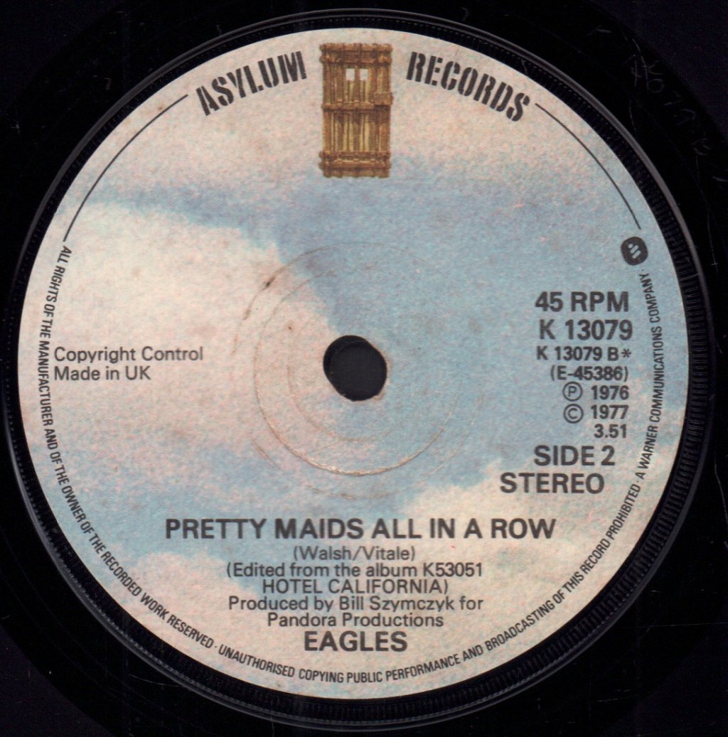 Eagles (Rock Group) - Hotel California - 7 Inch