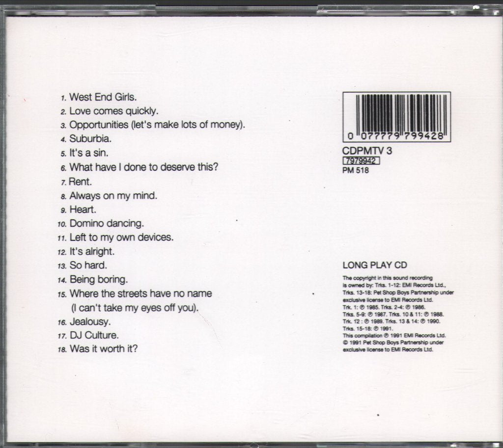 Pet Shop Boys - Discography (The Complete Singles Collection) - Cd