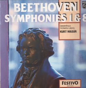 Kurt Masur / Gewandhaus Orchester Leipzig - Beethoven Symphonies 1 & 8 - Lp
