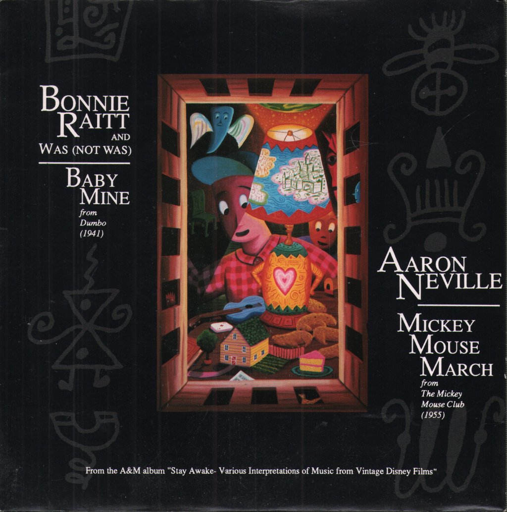 Bonnie Raitt And Was Not Was/Aaron Neville - Baby Mine/Mickey Mouse March - 7 Inch
