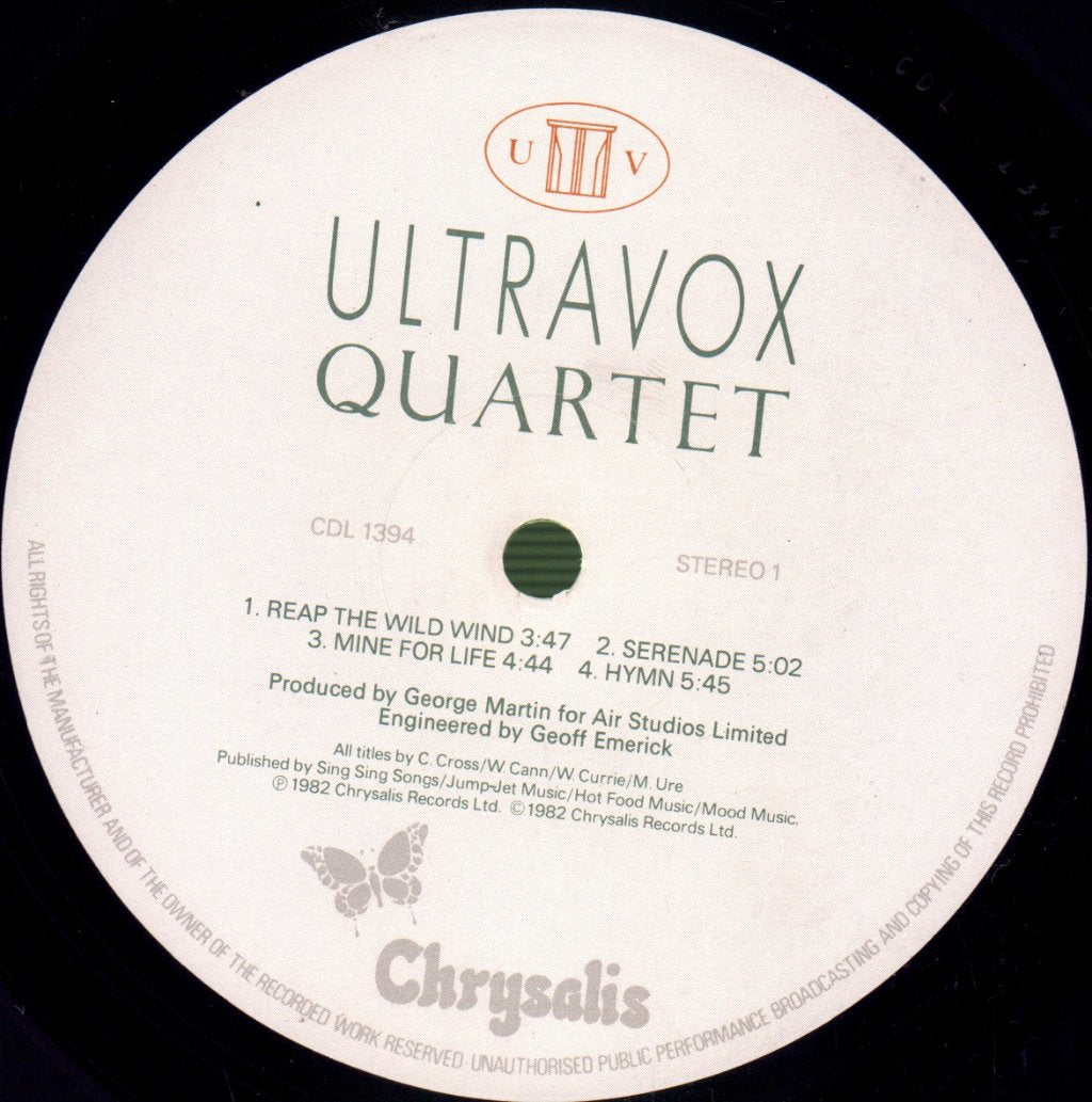 Ultravox - Quartet - Lp