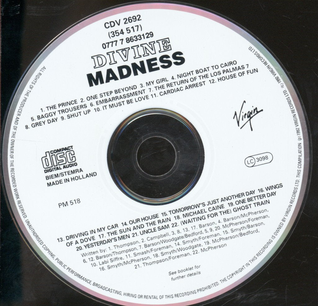 Madness - Divine Madness - Cd