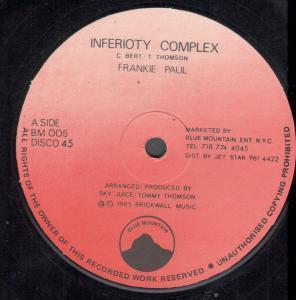 Frankie Paul - Inferioty Complex - 12 Inch