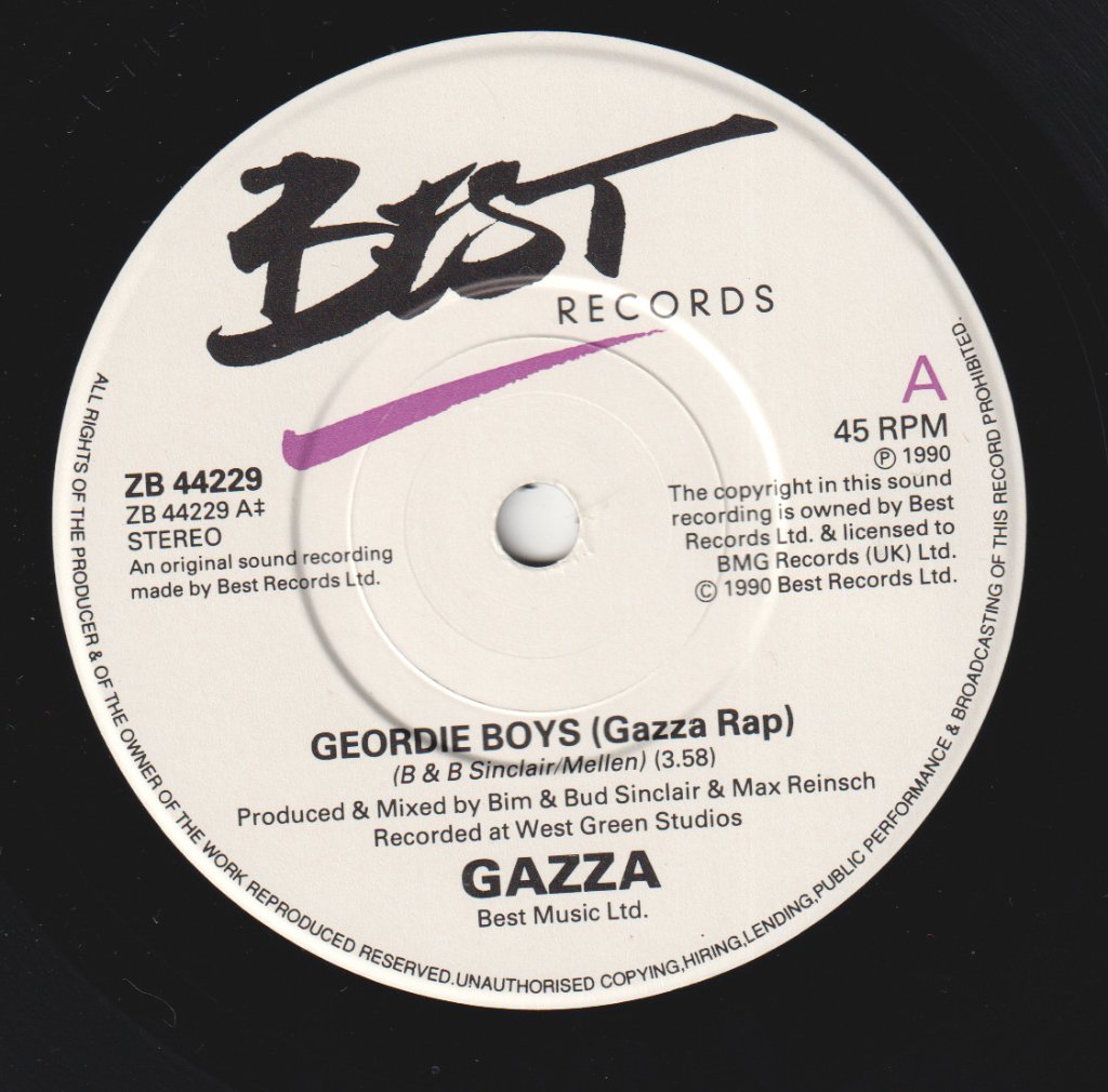 Gazza Featuring Lindisfarne - Geordie Boys - 7 Inch