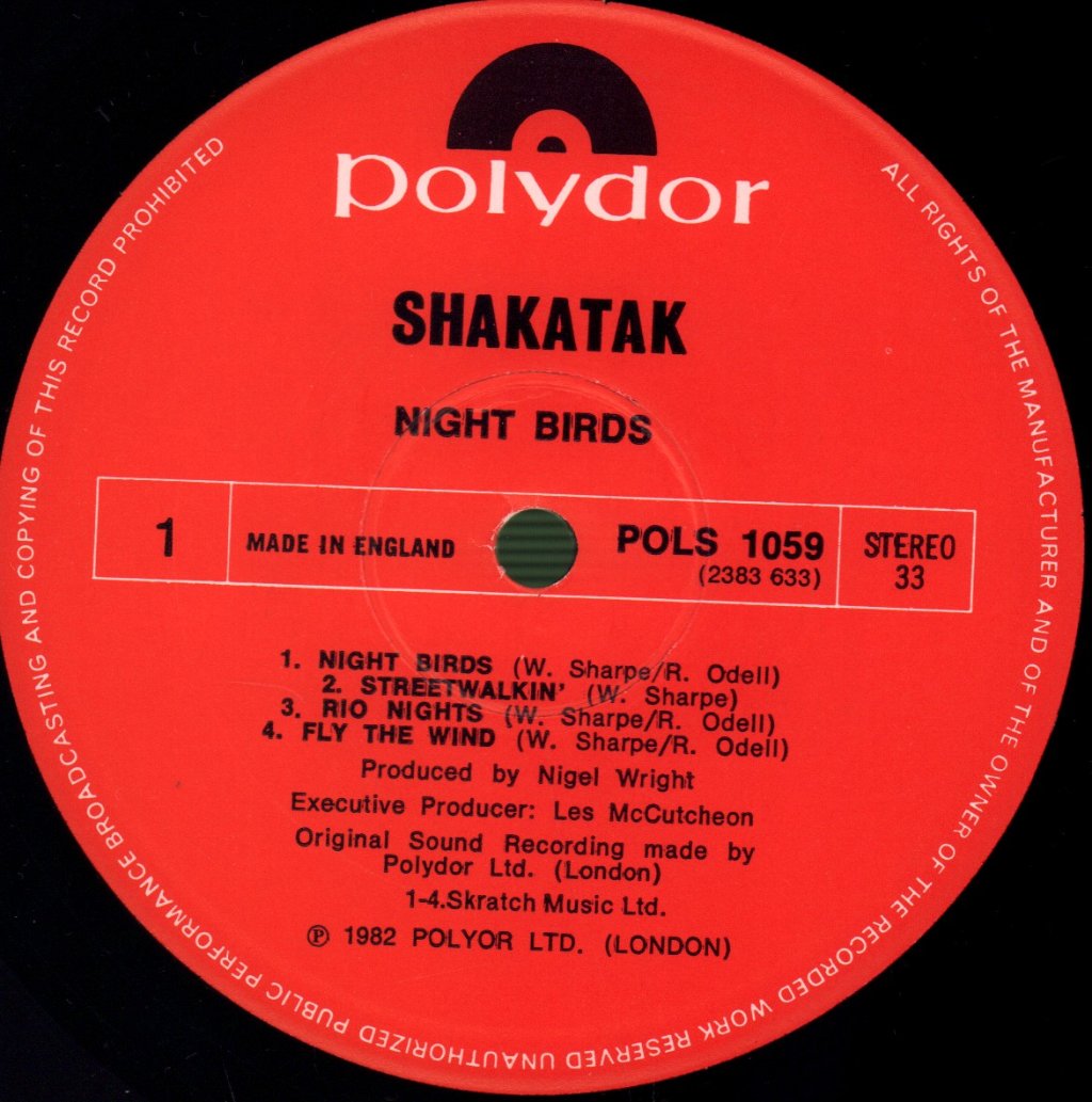 Shakatak - Night Birds - Lp