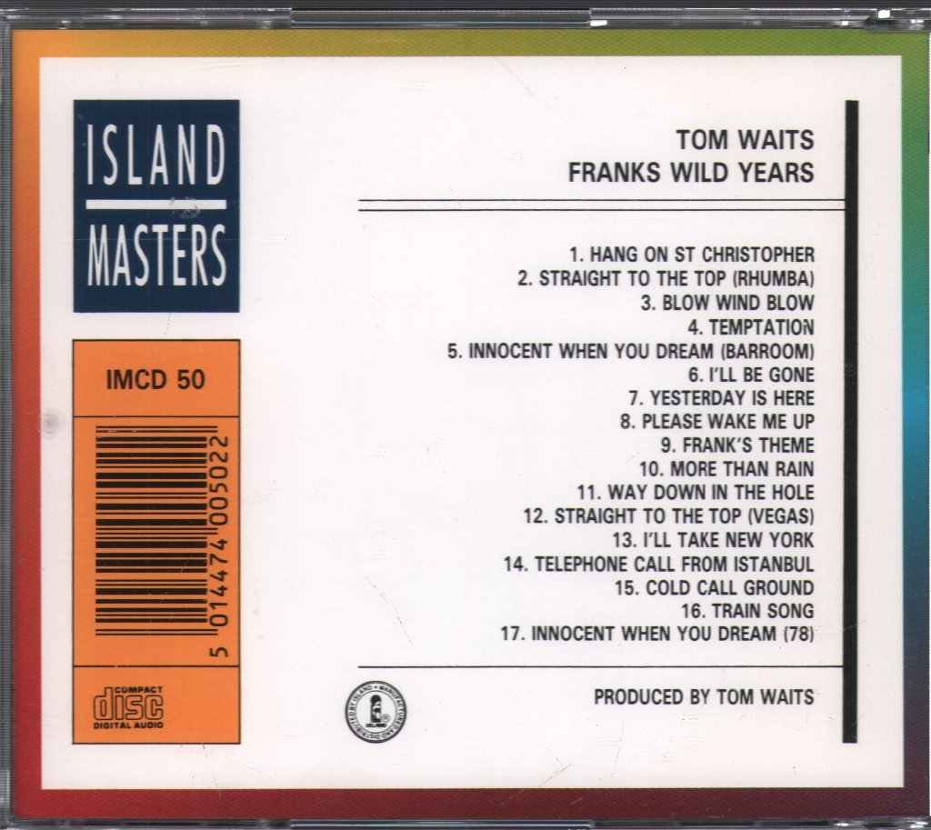 Tom Waits - Franks Wild Years - Cd