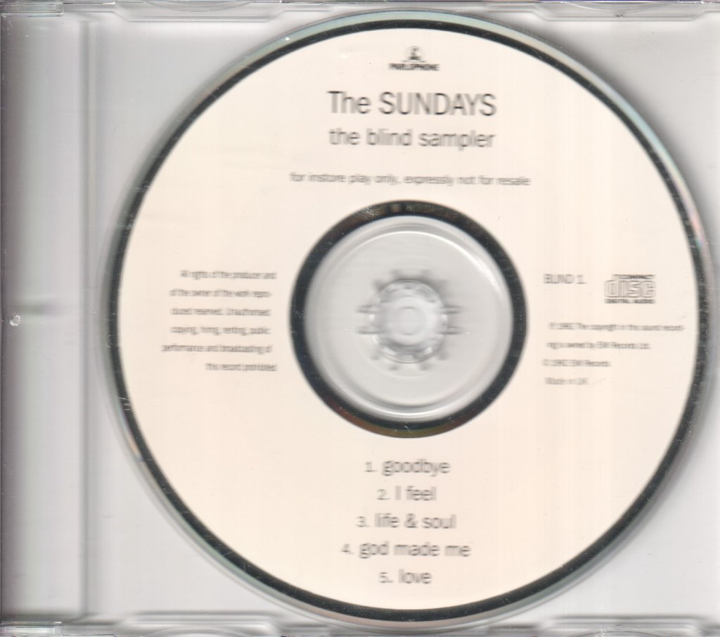Sundays - Blind Sampler - Cd