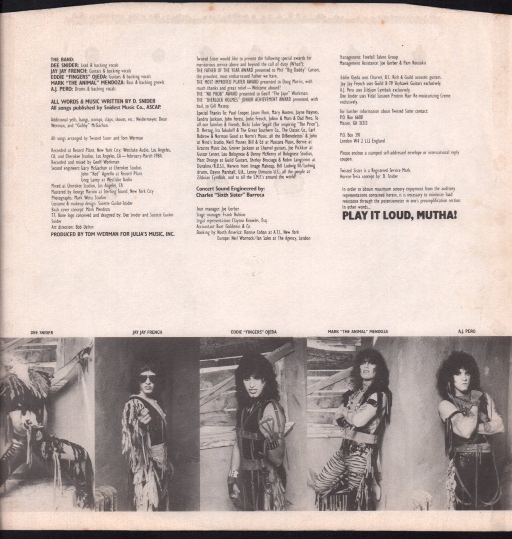 Twisted Sister - Stay Hungry - Lp