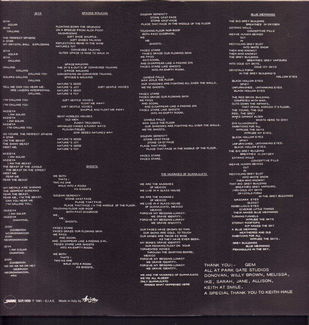 Toyah - Blue Meaning - Lp