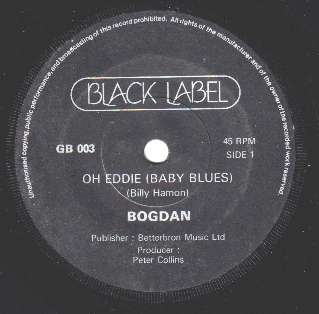 Bogdan - Oh Eddie - 7 Inch