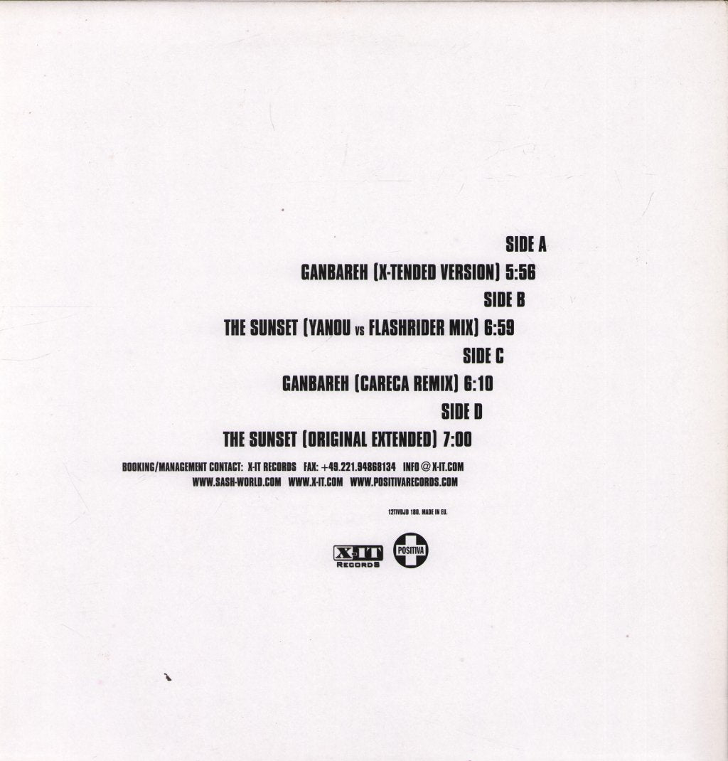 Sash! - Ganbareh - Double 12 Inch