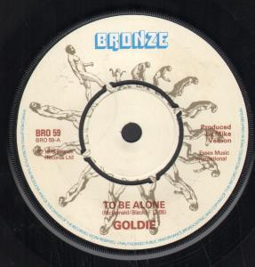 Goldie (70'S Artist) - To Be Alone - 7 Inch