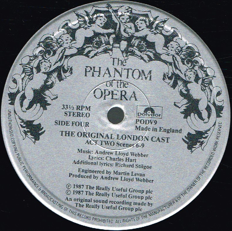 Phantom Of The Opera - Original London Cast - Double Lp